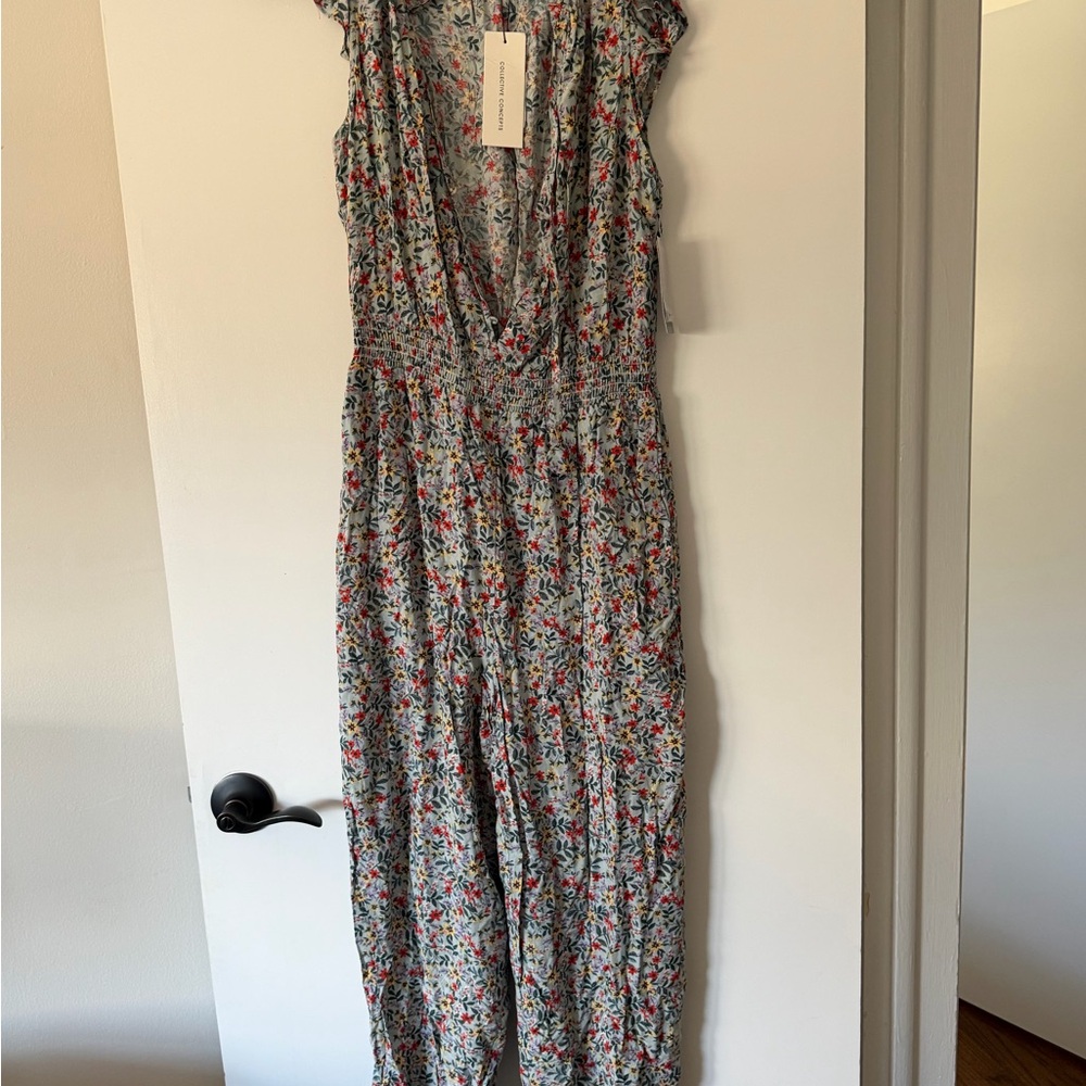 Collective Concepts Multicolor Floral Jumpsuit